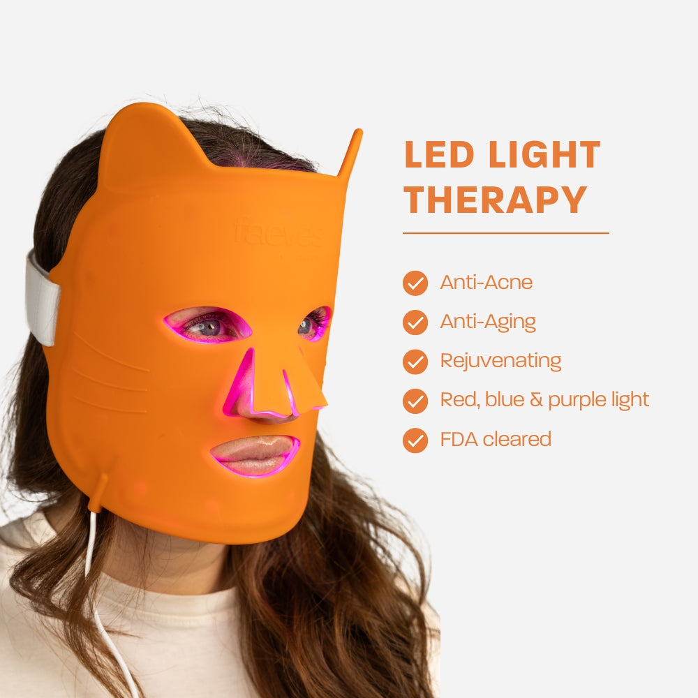 
                  
                    Benefits of LED light therapy: anti-acne, anti-aging, rejuvenating with red, blue, and purple lights, and FDA-cleared
                  
                