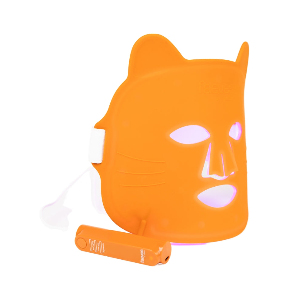 
                  
                    Product photo of Faeves cat-shaped LED mask in orange, FDA-approved for light therapy and skin care
                  
                