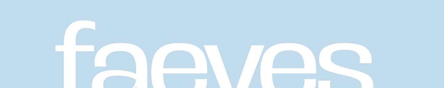 Faeves logo in footer